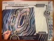 ArtSkills Paint by Number Art Kit “Sparkling Geode” 24 Paints 4 Brushes 12 x16