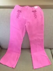 NWT Gymboree IMAGINARY FRIENDS Pink Laced Front Corduroy PANTS Sz 10