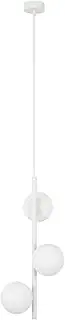 Beacon Lighting Helix 3 Light Pendant in Textured Chalk with Frosted Opal Glass