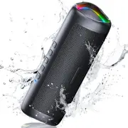 Portable Bluetooth Speaker IPX5 Waterproof Bluetooth 5.3 with TWS Stereo RGB Lig