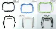 10Pc Dental Endo Frame Rubber Dam Sheet Carbon Fibre Contrast Foldable Stainless