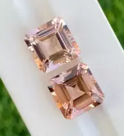 12.cts Morganite Octagon Shape Loose Gemstone Faceted Morganite Stone