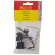 Hornby R8201 Track Link Wire Pack of 2 Power Clips and Wires OO Gauge