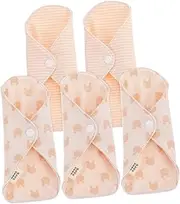 minkissy Sanitary Pads Washable Reusable Organic Cotton Comfortable and Breathable Menstrual Pads Strong Absorption for Women Random Style