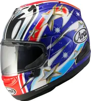 Arai RX-7V Evo Nakano, full face helmet , color: Blue/Red/Gold/White , size: L