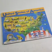 Melissa and Doug United States of America Wooden Jigsaw Puzzle Brand New Sealed