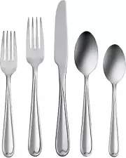 Oneida Dylan 42 Piece Everyday Flatware, Service for 8, 18/0 Stainless Steel, Si