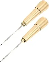 Tofficu Cobbler Leather Tools Upholstery Sewing Tools Awl Sewing Tool Threaders Saddle Stitch Tool Heavy Duty Stitcher Re Stitching Tool Crease Stitching Awl Craft present Steel