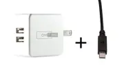 2-Port USB Charger for Jlab Omni Folding Bluetooth Over-Ear Headphones