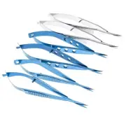 Titanium ophthalmic Iris Scissors Sharp Tip micro scissors Double eyelid scissor