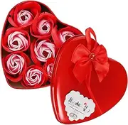 TOVINANNA Elegant Soap Flower Box Scented Soap Flower Present for Home Ideal for Mother's Day Valentine's Day