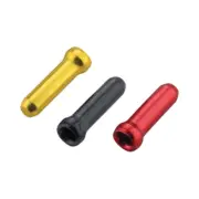 Jagwire Bicycle Cable End Crimps 1.8mm 30 Pcs. each of Black / Red / Gold