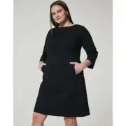 NWT SPANX The Perfect Shirt Dress in Black 1X $198