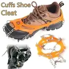 Anti-Slip Steel Spike Crampon Rocks Fishing Cuffs Shoe Cleat 19 Teeth