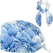 [YTYVAGT] Scrub Caps Women,Scrub Hats Suitable for Women,Datura Flower Bloom Floral