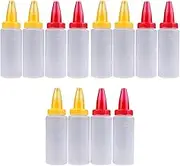 Alipis 3sets Household Squeeze Bottle for Cake Decorating Nozzle Bottle for Icing Application 4pcs*3 Random Color