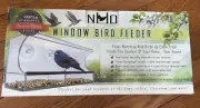 Nature’s Hangout Clear Suction Cup Window Bird Feeder For Wild Birds NEW