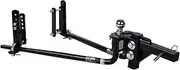 Fastway e2 2-Point Sway Control Round Bar Hitch, 94-00-1061, 10,000 Lbs Trailer Weight Rating, 1,000 Lbs Tongue Weight Rating, Weight Distribution Kit Includes Standard Hitch Shank, Ball is Included