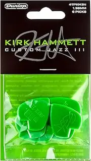 Jim Dunlop Kirk Hammett Signature Jazz III Guitar Picks (Pack of 6) - Original Version
