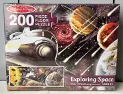 Melissa & Doug exploring space 200 piece floor puzzle 4 ft long new sealed