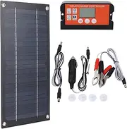 600W Monocrystalline Solar Panel Kit with 100A Charge Controller, Portable Lightweight for RV Boat Off Grid Applications