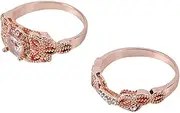 [VOLURE] Finger Joint, Ring Toe Ring,Rings,Wedding Engagement Filled Women Rose Ring/Set 1Pair Ring Gold Rings Punk Rings Adjustable