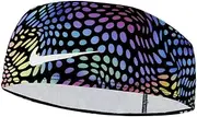 Nike Dri-Fit Swoosh Wide Headband - Black / Turquoise / Silver - Unisex