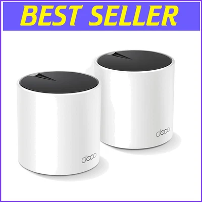 Deco AX3000 WiFi 6 Mesh System - Covers 4500 Sq.Ft for Seamless Connectivity