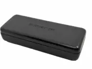 NEW Jones New York Black Hard Faux Leather Clamshell Eyeglasses Case