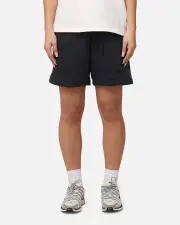 [JORDAN] Jordan Women's Paris Saint-germain Brooklyn Fleece Graphic Shorts Off Noir - Size L L Off Noir