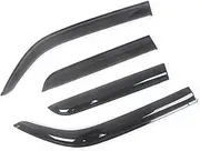 Black Tinted Side Window Visor Vent Awnings Shelters Door Ventvisor Countryman 2011-2015 R60
