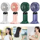 10000mAh Portable Hand-held Fan Mini Folding Desk Fan Cooler Cooling USB UK.