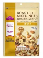 Top Value Unglazed Mixed Nuts (3 Types) 205g Japanese Snack Kashi
