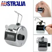 4 Digit Counting Manual Hand Tally Number Counter Mechanical Click Clicker NEW