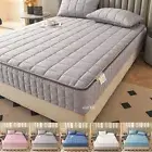 6-Sides Fitted Sheet Full Enclosed Mattress Cover with Zipper Quited Protector