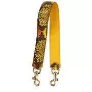 Dolce & Gabbana Leather Shoulder Strap Bag Strap Orange Yellow Gold 12821