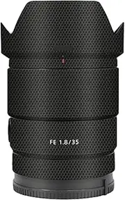 Lens Cap Skin for Sony FE 35mm F1.8 Anti-Scratch Camera Sticker Protective Wrap Film Body Protector Decal FE 1.8/35 35 1.8(Matrix Black)