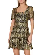 Milly Ilisa Lace Godet Mini Dress