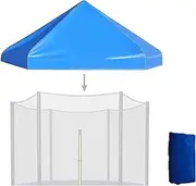 Trampoline Shade Cover, Trampolines Cover Top Accessories, Outdoor Sports Sun Shade Top Cover Roof with Frame, Trampoline Canopy Tent for Outdoor Backyard Playground
