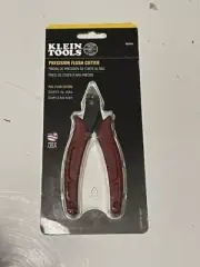 Klein Tools Diagonal Cutting Pliers Precision Flush Cutter , Up to 16 AWG , Red