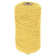 Natural Macrame Cord 2mm x 219 Yards Cotton Macrame Rope, Lemon Yellow