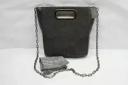 Whiting & Davis Dimple Mesh Tote BLACK RTL$375