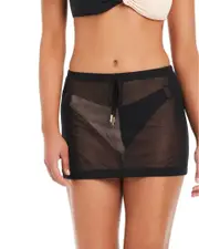 Red Carter Core Covers Mesh Cover-Up Skirt