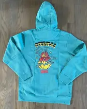 Smartwool X Jiberish Eternal Solstice Sweatshirt Hoodie Aqua XLarge NWT