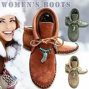 Retro Vintage Medieval Shoes Flat Jazz Boots Ren Faire Viking Women's Halloween Carnival Casual Daily Teen Adults' Shoes Fall Winter