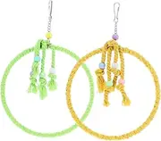TOGEVAL Pet Bird Toys Bird Swing Rope Toy Hanging Parrot Hanging Swing Parrot Rope Perch