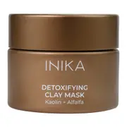 Inika Organic Detoxifying Exfoliating Clay Face Mask Vegan Skin Detox 50ml