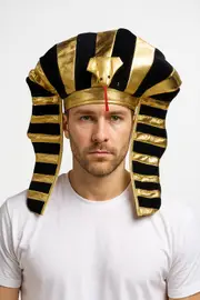 EGYPTIAN PHARAOH HAT King Costume Party Ancient Fancy Dress Halloween Pharoah