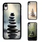 Anti scratch Cover zen black white rocks For iPhone XS 11 12 13 14 15 16 Pro Max