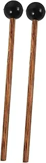 LIGHTAOTAO 2Pcs Hollow Drum Mallets with Rubber Head and Smooth Handle Comfortable Grip Percussion Mallets for Steel Tongue Drums and Other Instruments Lightweight and Portable Music